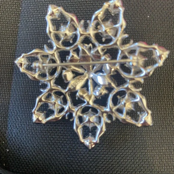 Vintage Bogoff Signed Blue and Clear Rhinestone Brooch… excellent condition - Picture 2 of 3